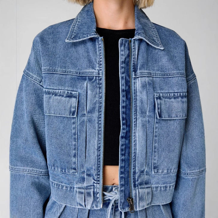 Ensemble Denim Femme – Veste & Pantalon Streetwear