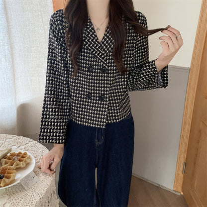 VALENZA— Veste  à Carreaux Coupe Loose