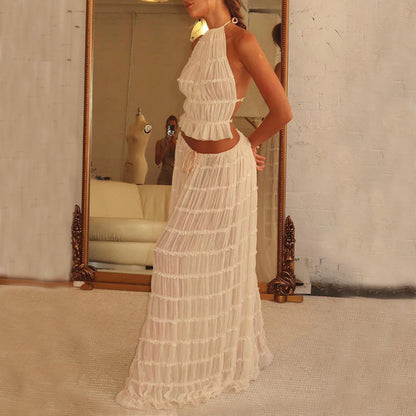 Jupe Longue Évasée – Taille Haute & Style Glamour
