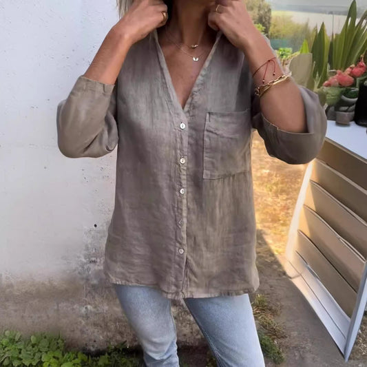 Shemise Femme Été – Uni, Style Simple