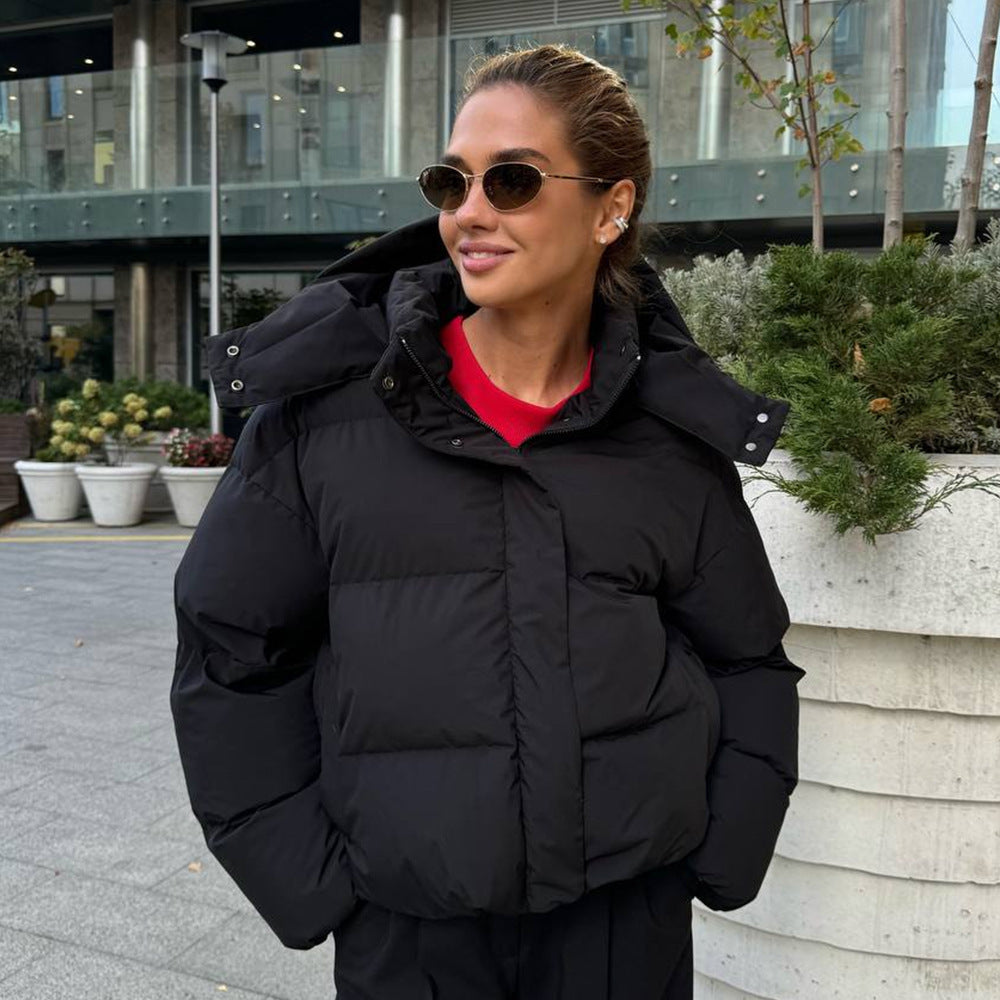 Veste ample en coton rembourré
