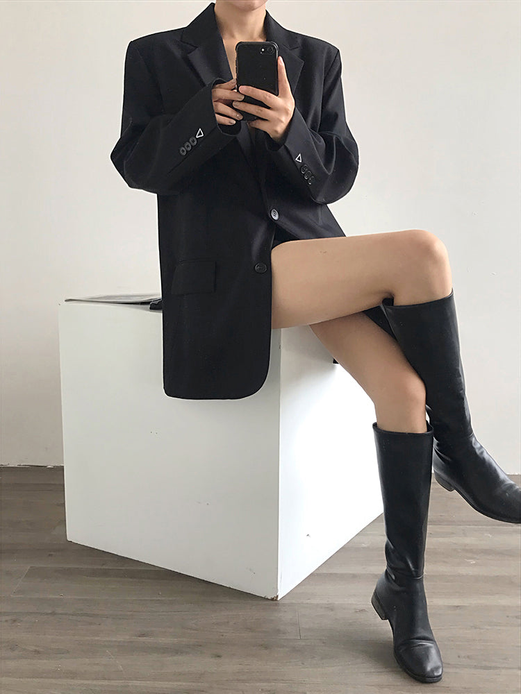 ZANELIA — Veste  Élégante Style Commuter à Boutonnage Simple