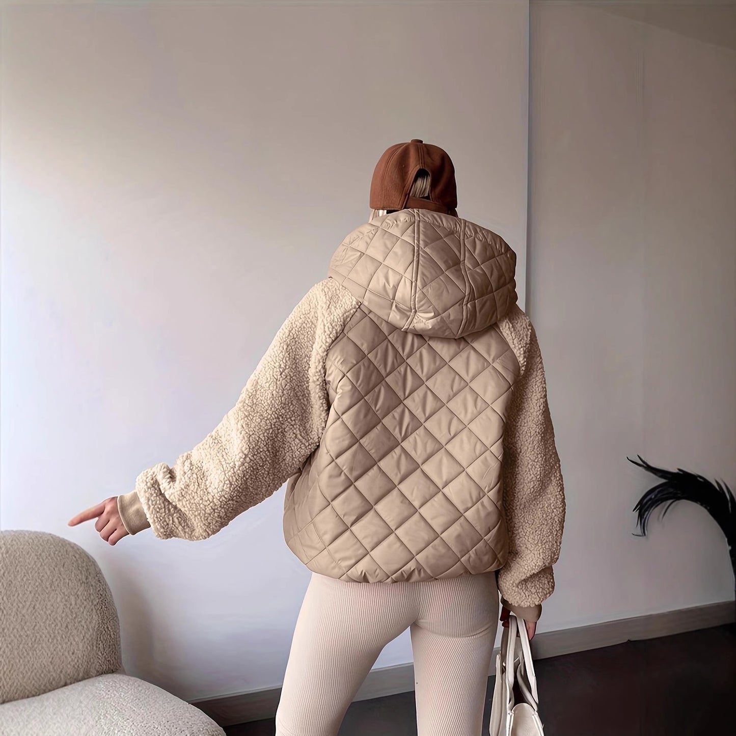 Cardigan zippé à manches longues