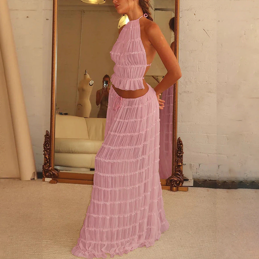 Jupe Longue Évasée – Taille Haute & Style Glamour