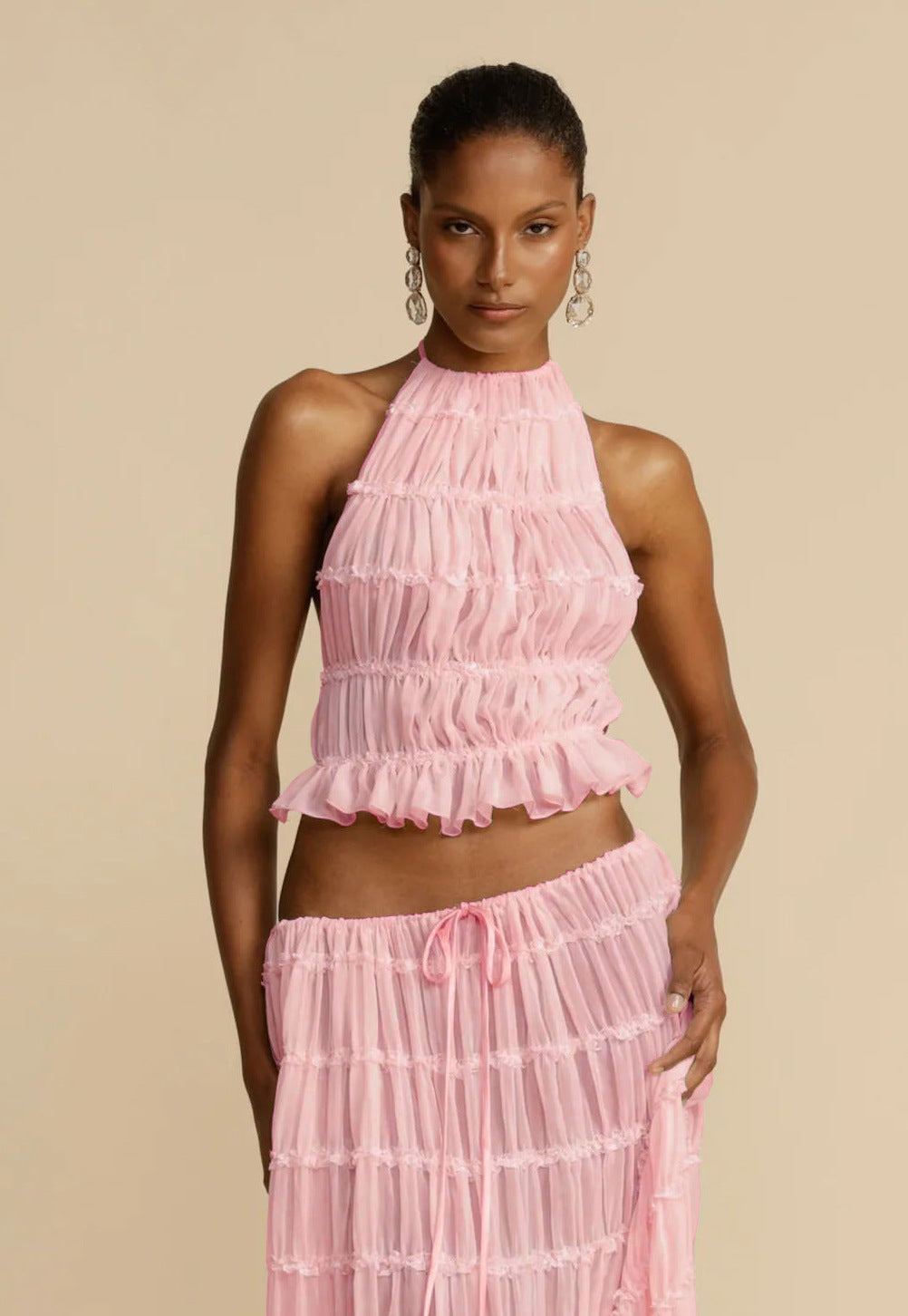 Jupe Longue Évasée – Taille Haute & Style Glamour